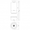 Traforart Diamante Central Open Cylindrical Designer Fireplace
