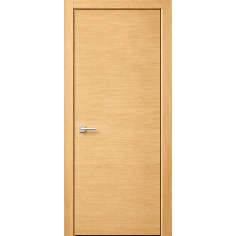 Interior doors are veneered SOLO 1 (Door leaf core – STEICO sound insulation board)