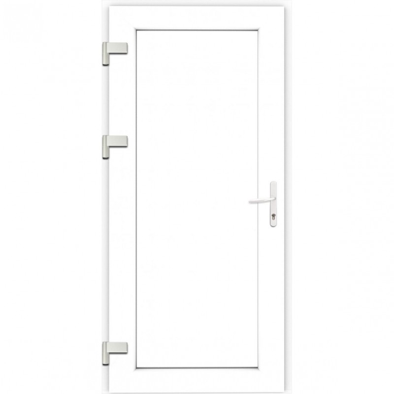 Plastmasas ārdurvis ATL-T 80 mm, Balta RAL 9016, A klase