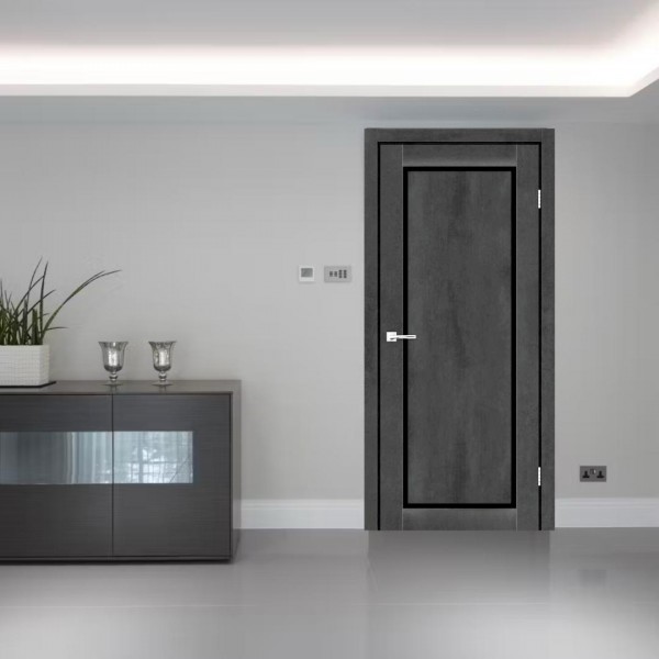 Interior door with PVC coating Legacy (LAGACY) Dark concrete Interior door with PVC coating Legacy (LAGACY) Dark concrete