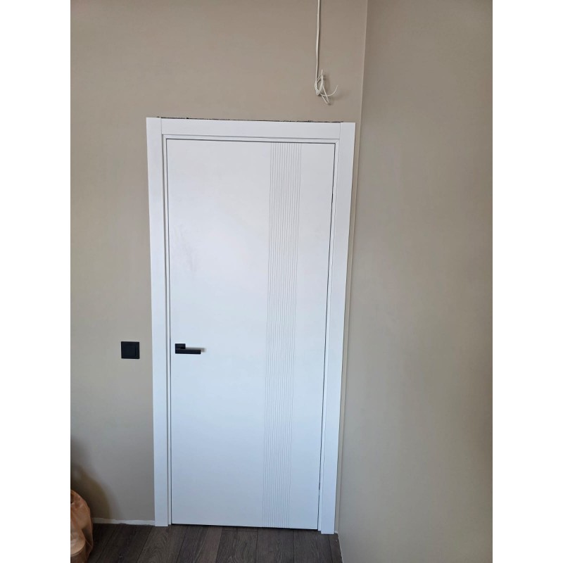 Krāsotas Iekšdurvis LINEA 13 balts RAL 9016