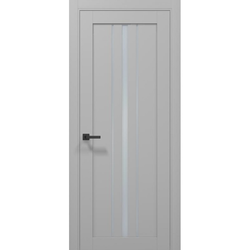 Interior door with PVC coating TETRA 03 Grey