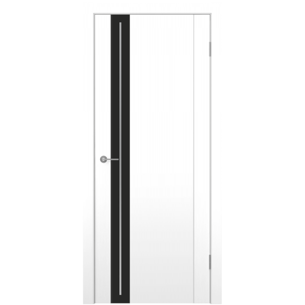 Interior door with PVC coating BLACK EDGE LINE