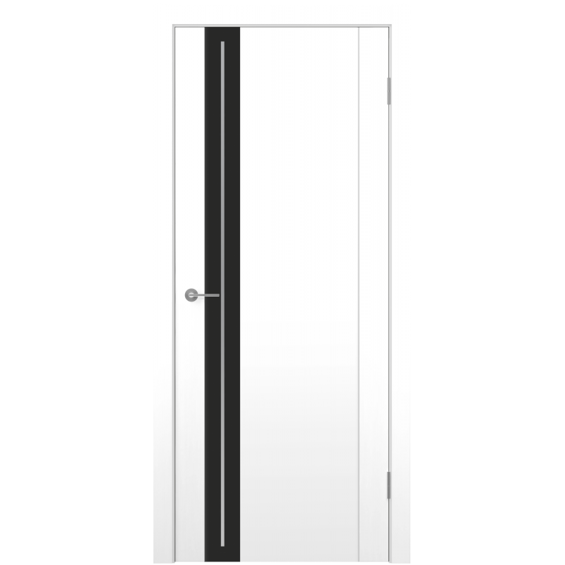 Interior door with PVC coating BLACK EDGE LINE