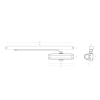 Door closer with rail JNF ML.21.550.BA up to 60 kg White