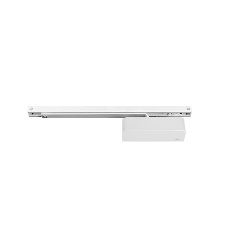 Door closer with rail JNF ML.21.550.BA up to 60 kg White