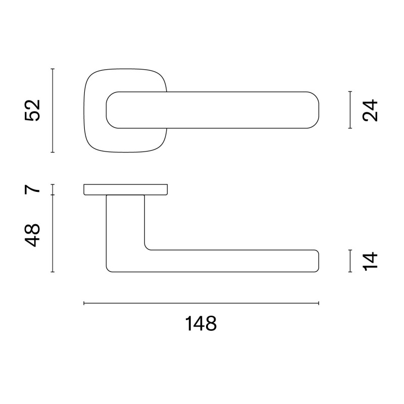 Door handles APRILE IXIA QR7S