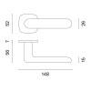 Door handles APRILE OLEA QR7S