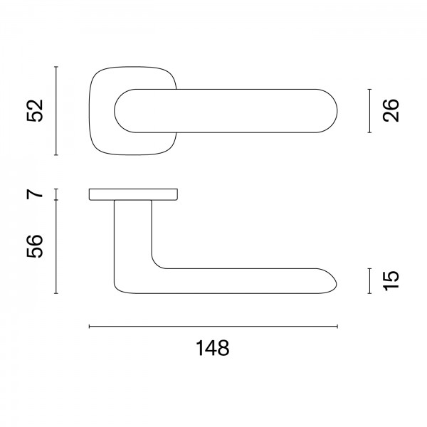 Durvju rokturi APRILE OLEA QR7S