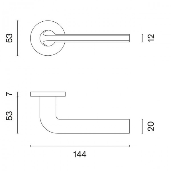 Door handles APRILE OLEANDRO R7SE