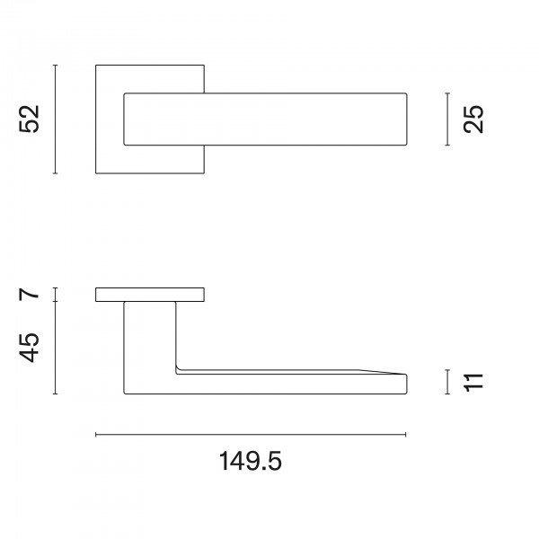 Durvju rokturi APRILE PINA Q7S