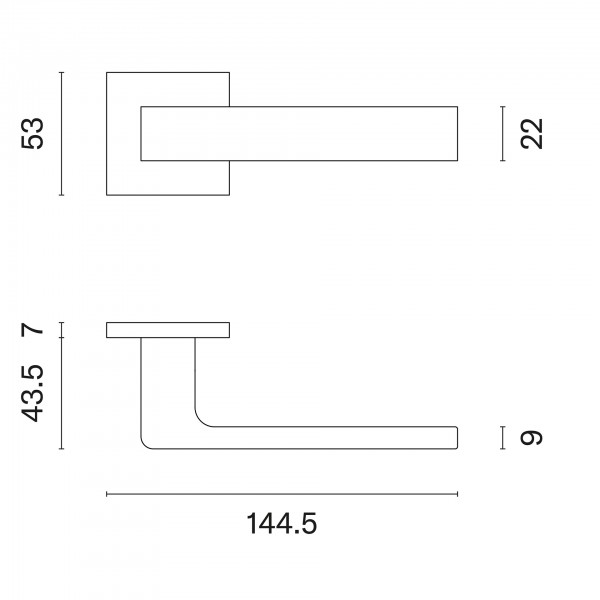 Door handles APRILE SULLA Q7SE 