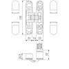 Concealed hinges AGB ECLIPSE 3.2 SELF CLOSE OCS