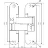Скрытые петли ANSELMI AN 141 3D FVZ 12/45 (513)