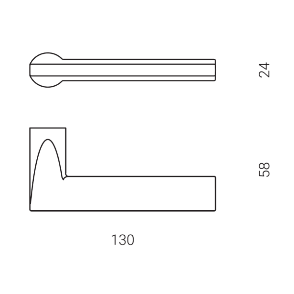 Door handle NUDA ATLANTA Door handle NUDA ATLANTA