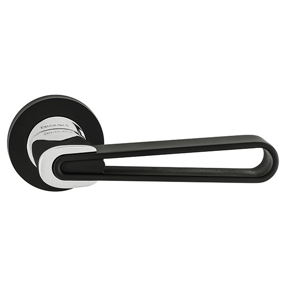 Door handle ORO & ORO MARGHERITA 067-16E BLACK/CP Door handle ORO & ORO MARGHERITA 067-16E BLACK/CP
