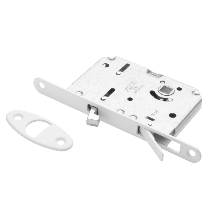 Sliding door lock WAVE WC White