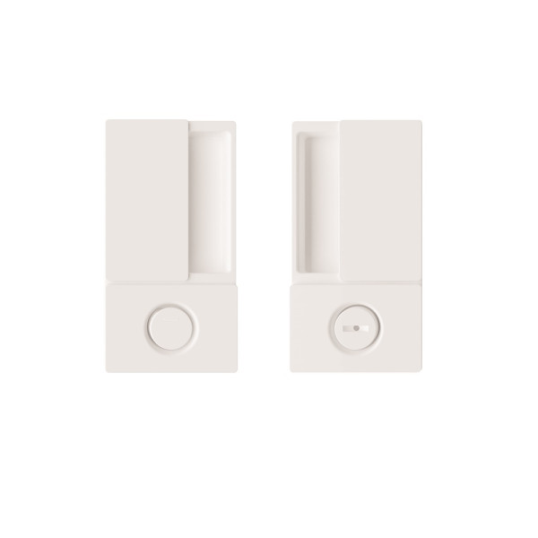 Sliding door handle WAVE WC White Sliding door handle WAVE WC White