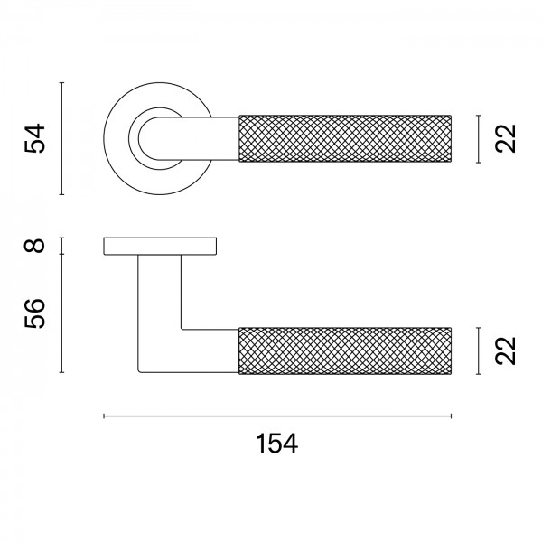 Durvju rokturi STERK OVAL 1742 PRO 8MM