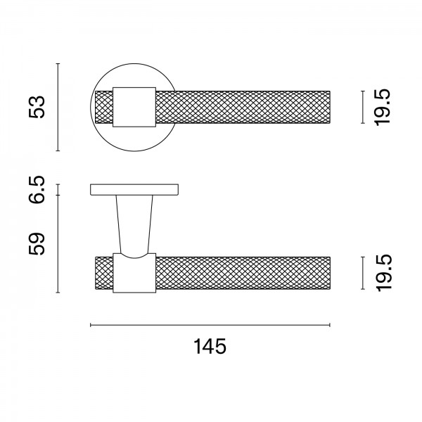 Door handles STILE GOYA R