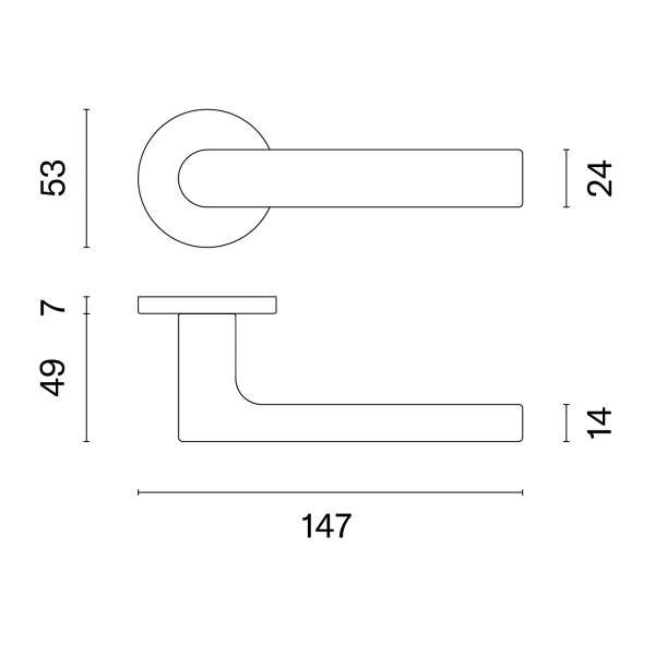Door handle STILE REWA R7SE Door handle STILE REWA R7SE