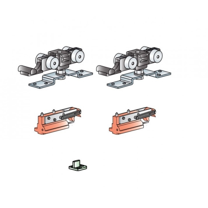 Bīdāmo durvju sistēma TG / NR ar Soft Close bremzēm 3cm (KIT)