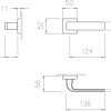 Door handles TUPAI 2732 Q