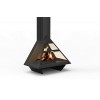 Traforart Admeto Frontal Suspended Rear Smoke Outlet piekarināmais Ecodesign kamīns
