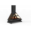 Traforart Admeto Frontal Suspended Rear Smoke Outlet piekarināmais Ecodesign kamīns
