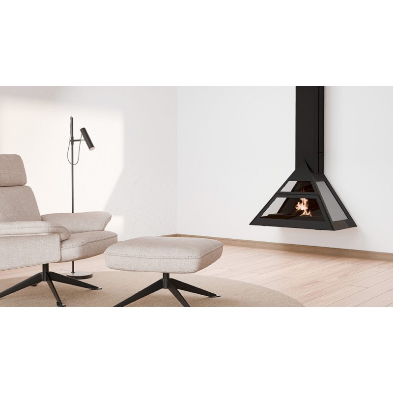 Traforart Admeto Suspended Front-Facing Ecodesign Fireplace