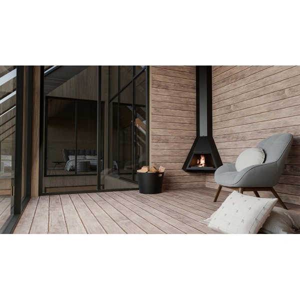 Traforart Arión Corner Wall-Mounted Ecodesign Fireplace