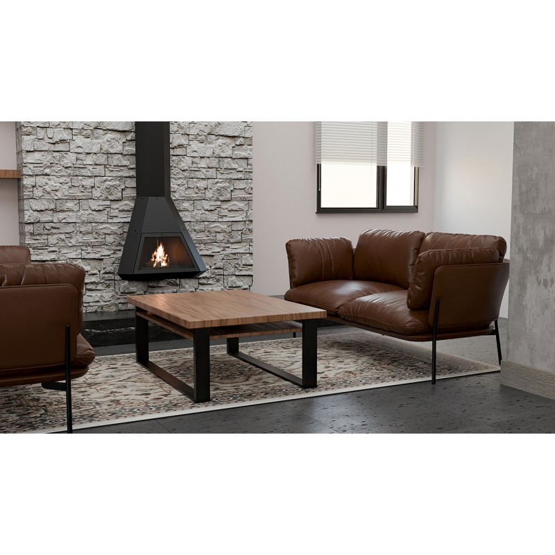 Фронтальный настенный Ecodesign камин Traforart Arión Frontal