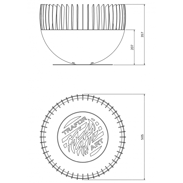 Traforart Atzavara S Outdoor Fireplace Fire Bowl