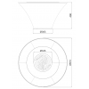 Traforart Brazier Outdoor Fireplace Table