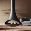 Traforart Doria Central Double-Sided Suspended Designer Fireplace
