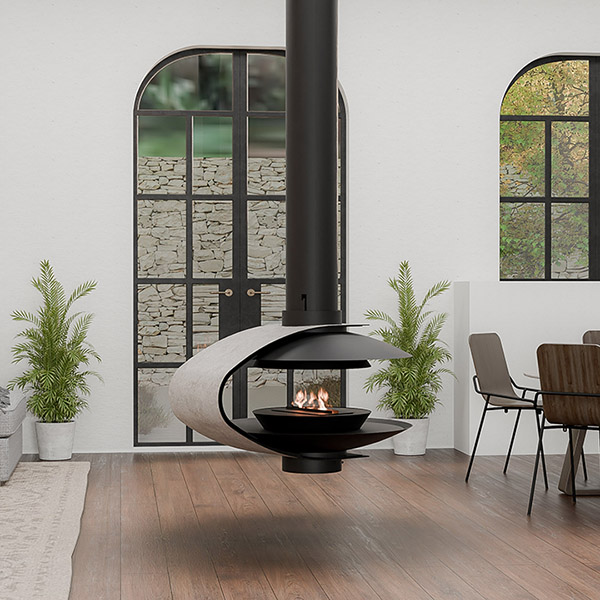 Traforart Fancy Electric piekarināmais sausā tvaika dizaina kamīns