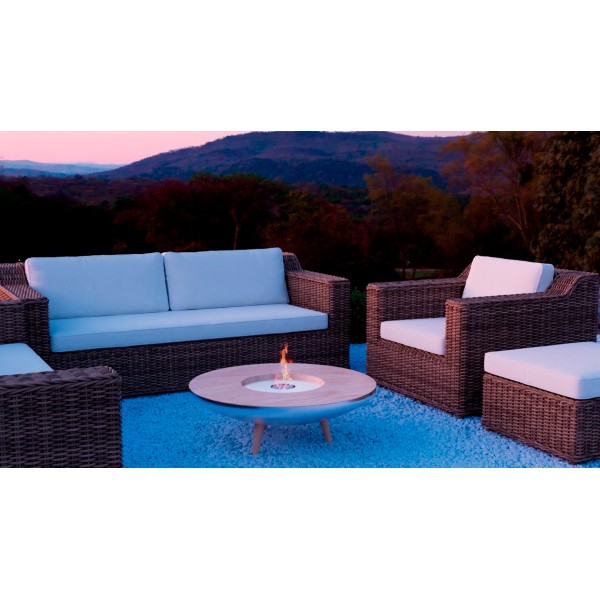 Traforart Flat Outdoor Designer Fireplace Fire Table