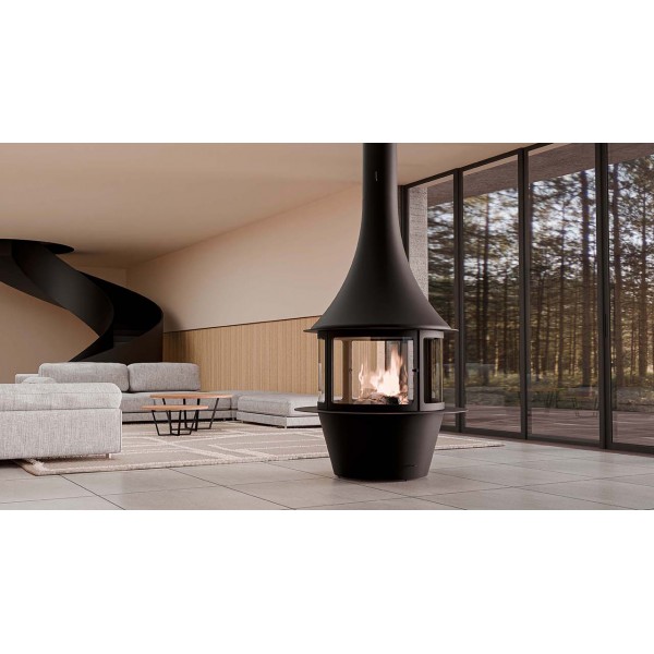 Traforart Loire Central Enclosed Designer Fireplace