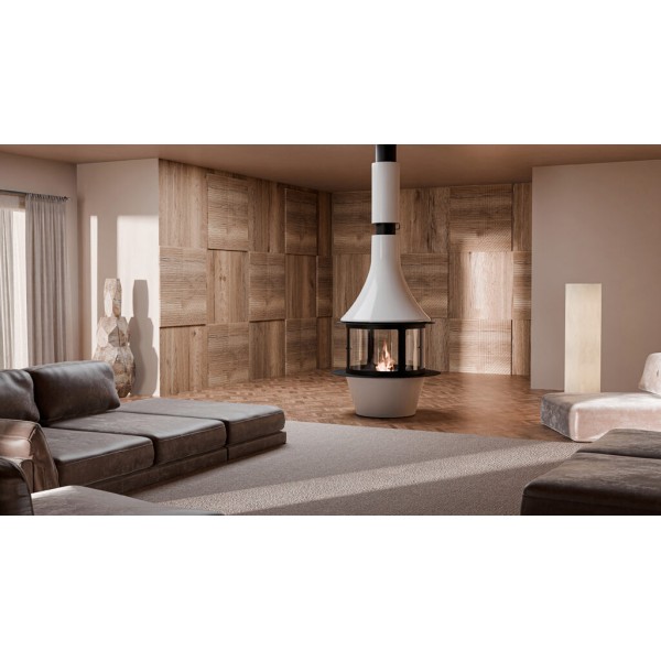 Traforart Lorena Central Enclosed Designer Fireplace