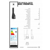 Traforart Rac Frontal pie sienas balstīts dizaina kamīns