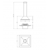 Traforart Vulcano Central Open Designer Fireplace
