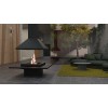 Traforart Vulcano Central Open Designer Fireplace