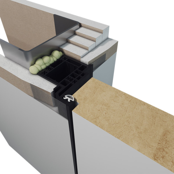 Slēptas durvis kārba PVC Standard 40 Slēptas durvis kārba PVC Standard 40