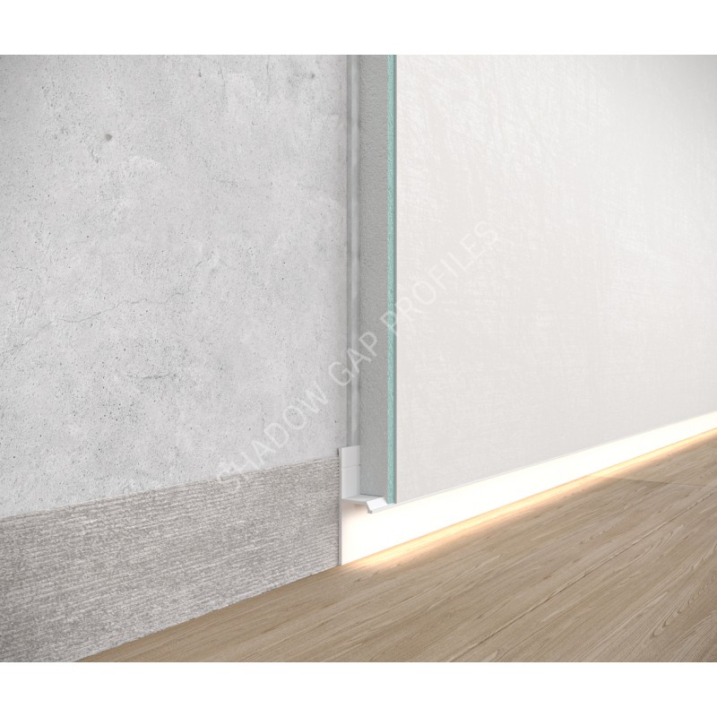 Iebūvējamā ēnu grīdlīstes ASP102