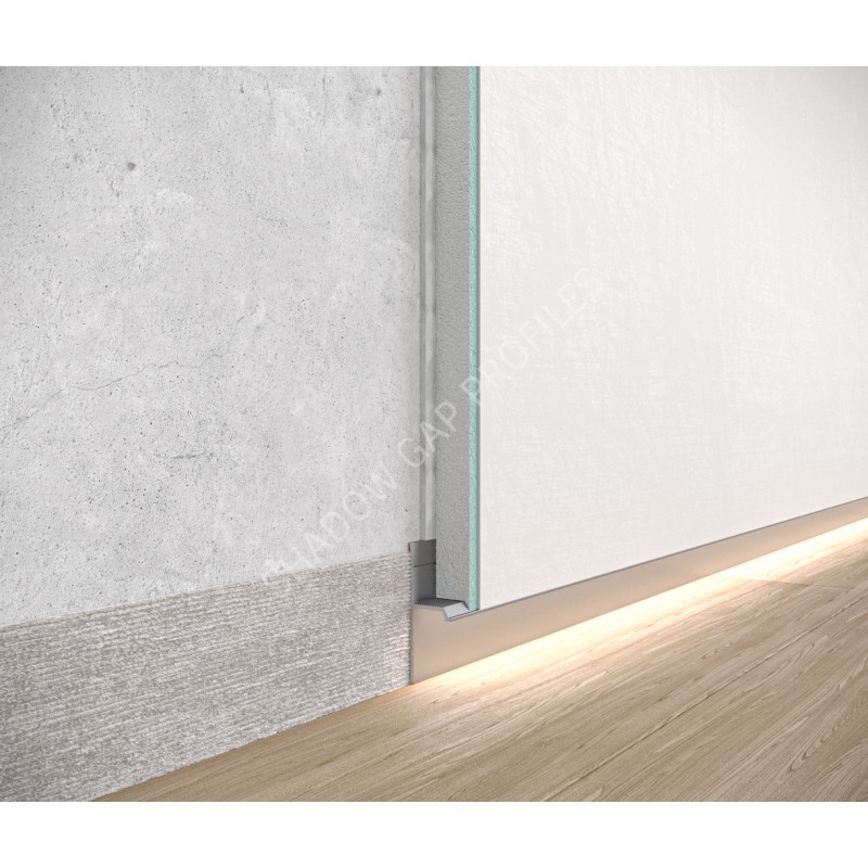 Iebūvējamā ēnu grīdlīstes ASP102