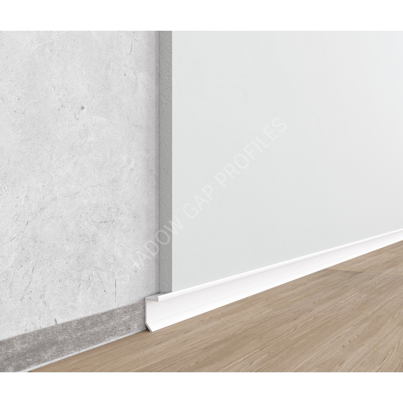 Flush-mounted shadow skirting board ASP112