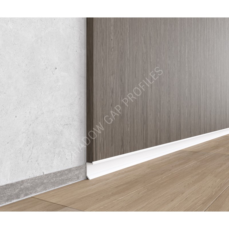 Flush-mounted shadow skirting board ASP112