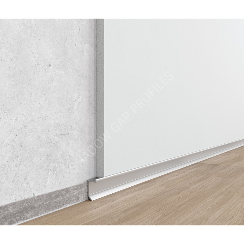 Flush-mounted shadow skirting board ASP112