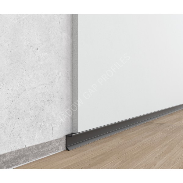 Flush-mounted shadow skirting board ASP112