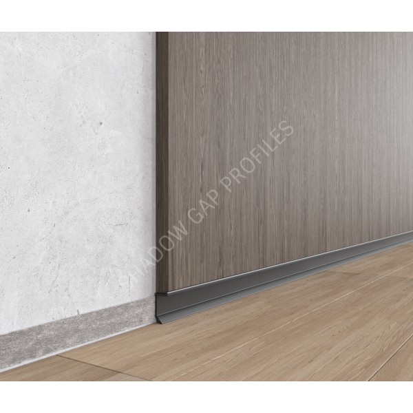 Flush-mounted shadow skirting board ASP112